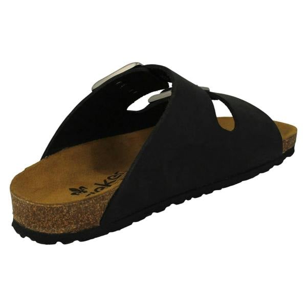 Rieker Ladies Rieker Adjustable Buckle Strapped Mule Sandals V8084