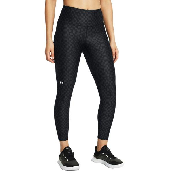 Under Armour Womens/Ladies HeatGear Printed Ankle Length Leggings - Black