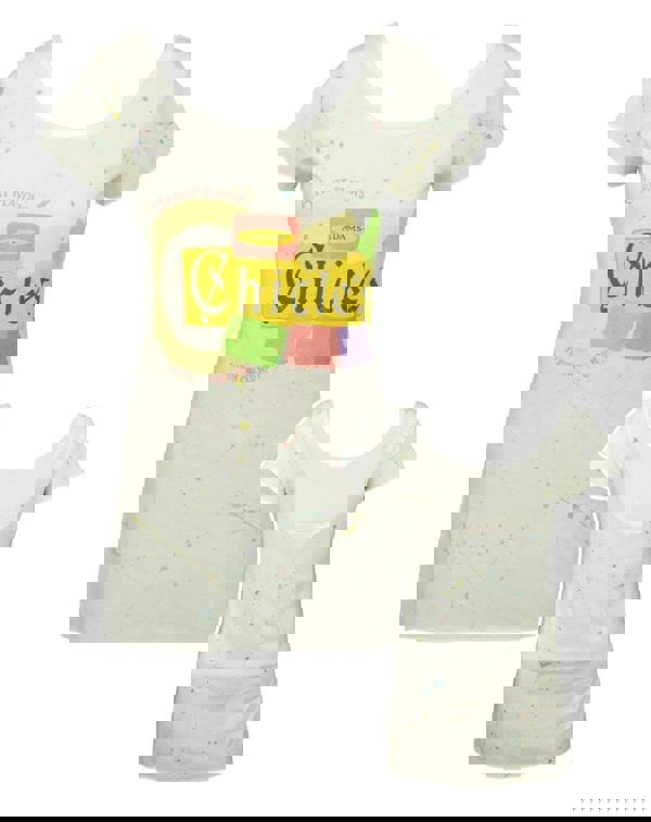 Junk Food Clothing Womens White Adams Chicklets Short Sleeved T-Shirt