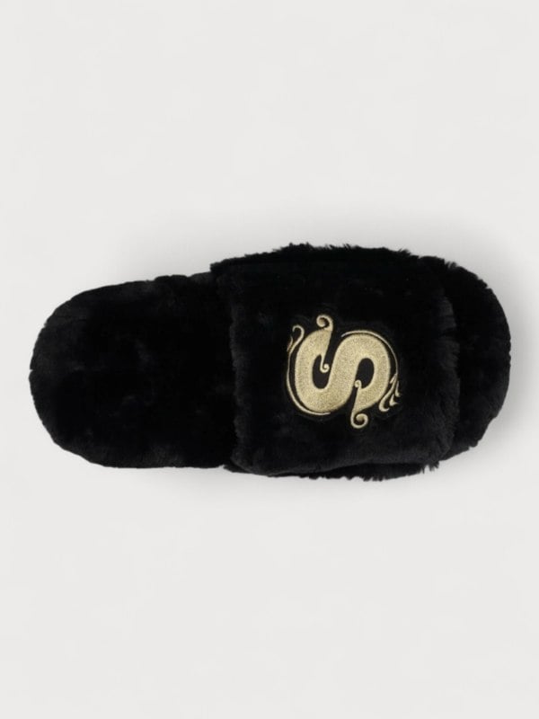 Sacai Wmns Fuax Fur Comfort Slippers Black - Supplied FashionSacai