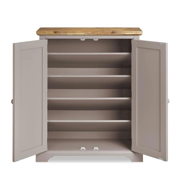 Statement Furniture Florence Shoe Storage Cabinet Large Wooden Shoe Rack