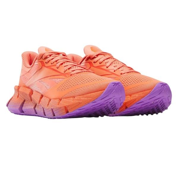 Reebok Unisex Adult FloatZig 1 Running Shoes - Coral/Purple - 