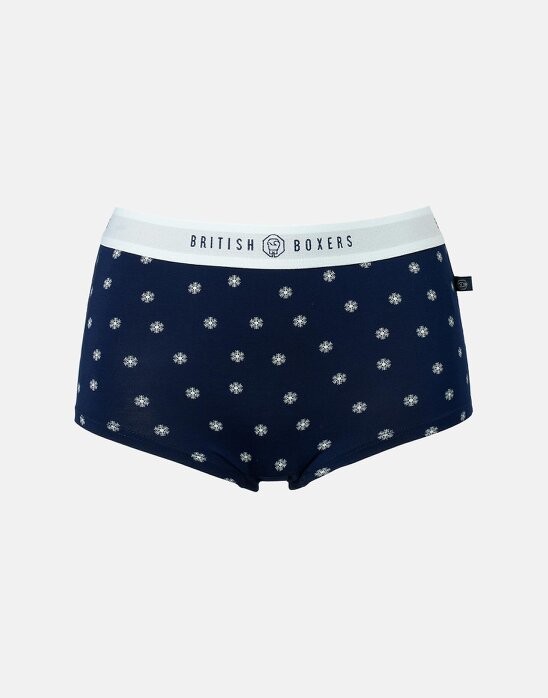 British Boxers Multipack! 4 Pairs of Women's Bamboo Hipster Boxer Briefs – Starry Night