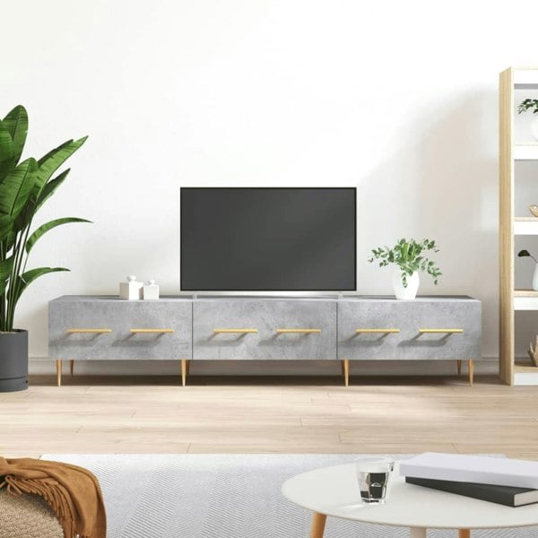 Berkfield TV Cabinet Concrete Grey 150x36x30 cm Engineered Wood