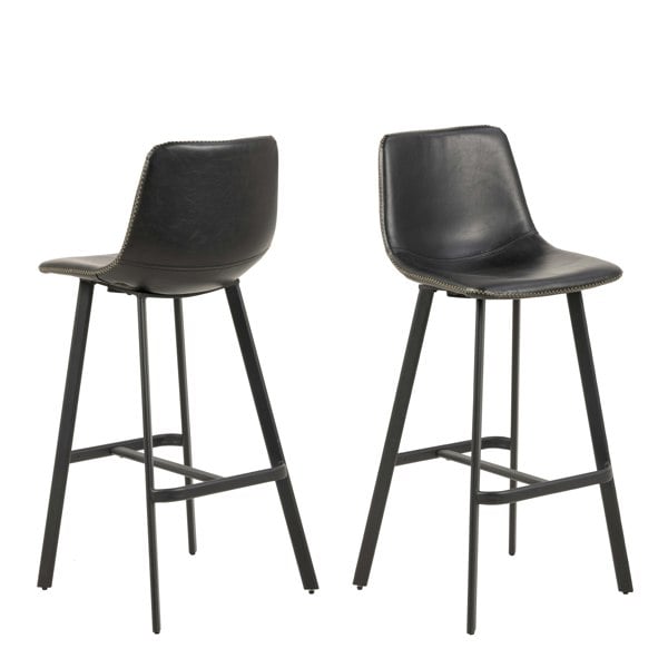 Furniture To Go I_Oregon Bar Chair in Black Set of 2