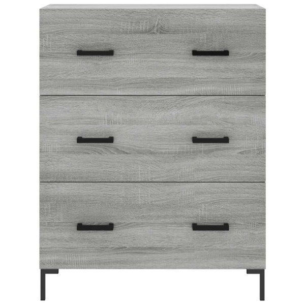 Berkfield Highboard Grey Sonoma 69.5x34x180 cm Engineered Wood