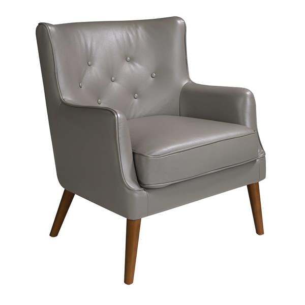 Angel Cerdá Chester Armchair Dark Grey Leather 5085