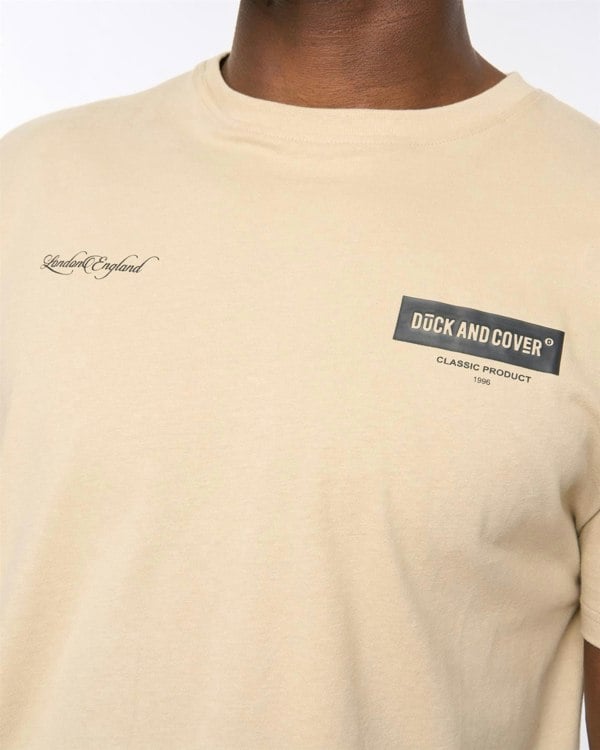 Duck and Cover Mersak T-Shirt Greige