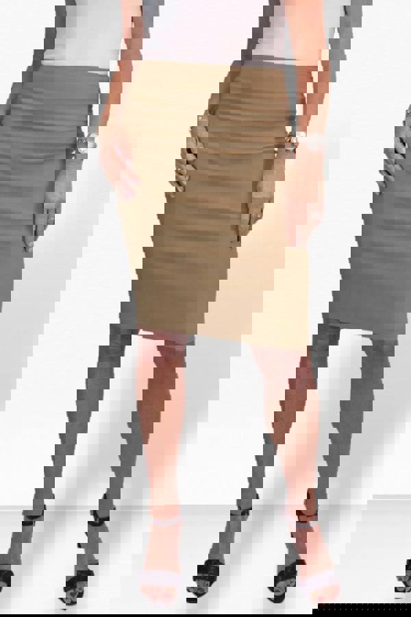 Paulo Due Women's Stretch Bodycon Pencil Skirt 22"