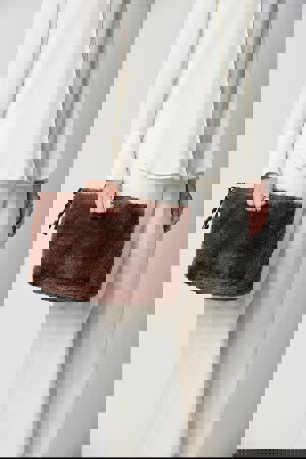 Maxi Havana Clutch Leather Brown