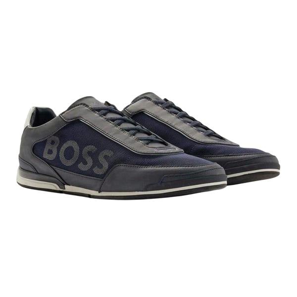 Boss Mens Saturn Slip-on Trainers - Dark Blue - 