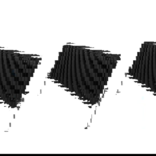 Monstershop Traditional 3 Column Radiator - 300 x 1192mm - Black