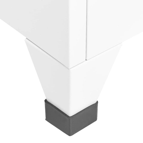 Berkfield Locker Cabinet White 38x45x180 cm Steel