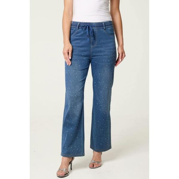 Blue Vanilla Diamante Splash Jeans