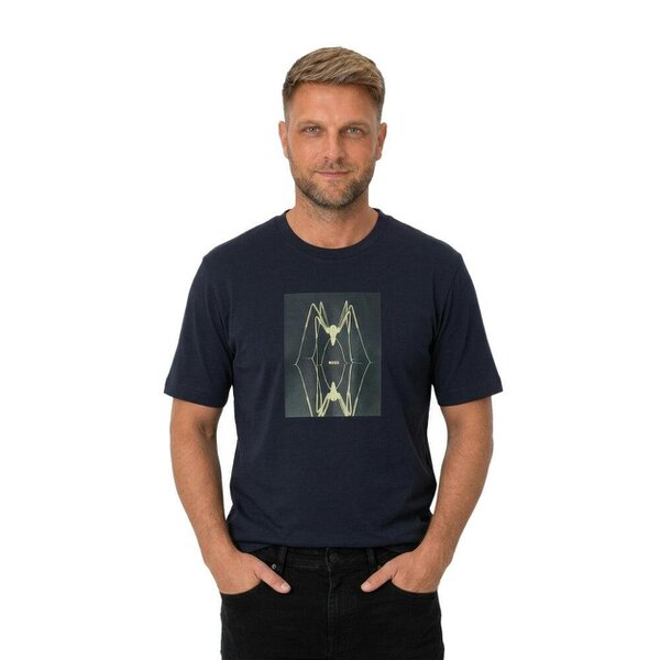 BOSS Te Creature Graphic T-Shirt Dark Blue