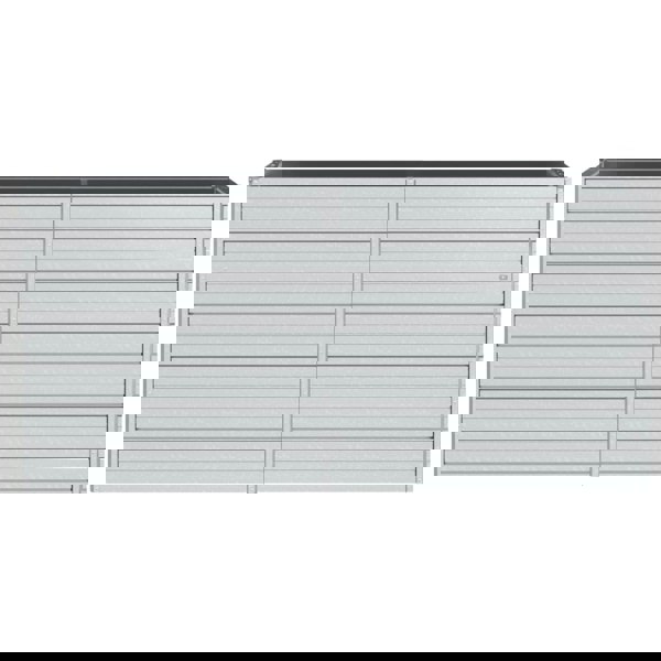 Berkfield Garden Raised Bed 160x40x77 cm Galvanized Steel Silver