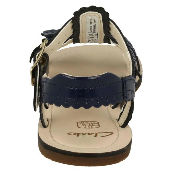 Clarks Girls Clarks Buckle Fastening Open Toe Sandals Loni Moon