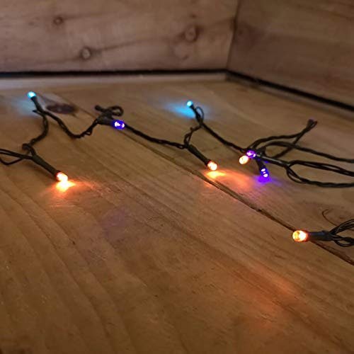 Samuel Alexander 20m Multi Function Battery Operated Rainbow LED Fairy Lights Christmas Decoration with Timer