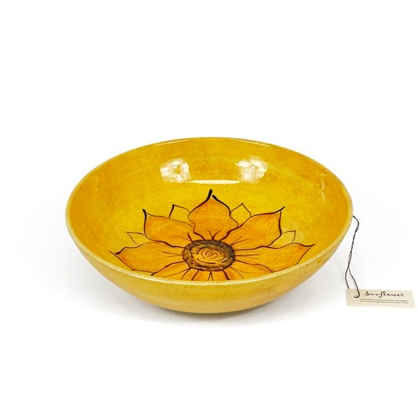 Verano Spanish Ceramics Sunflower - Large Round Bowl