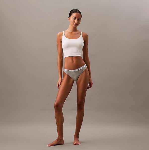 Calvin Klein MODERN LOGO Womens 3 Pack Low Rise Bikini Briefs Multicoloured