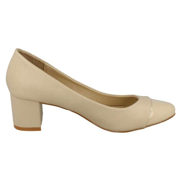 Spot On Ladies Spot On Mid Heel Court Shoes