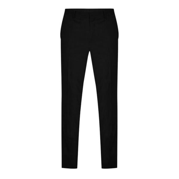 Hugo Mens Getlin Flex Pleated Slim Formal Trousers - Black - 