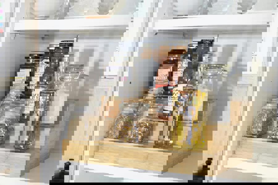 Copco Bamboo Cupboard Shelved Organiser