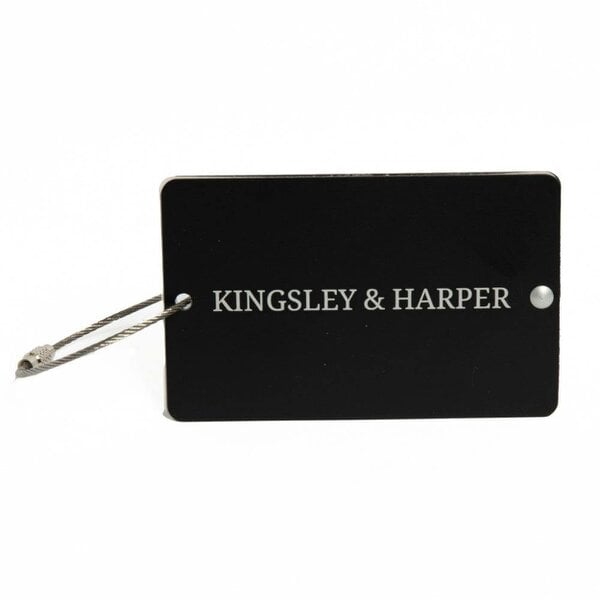 Aluminium Luggage Tags Twin Pack – Durable Travel ID Tags