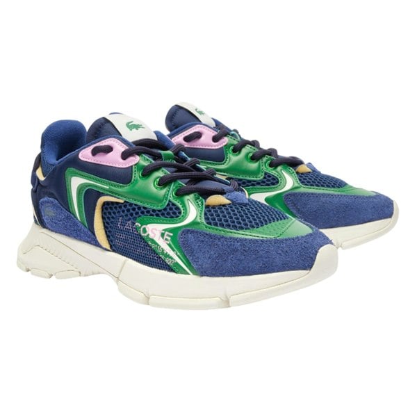 Lacoste L003 Neo Suede Trainers - Blue/Green