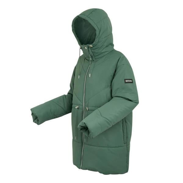 Regatta Womens/Ladies Rurie Baffled Padded Jacket - Darkest Forest Green - 