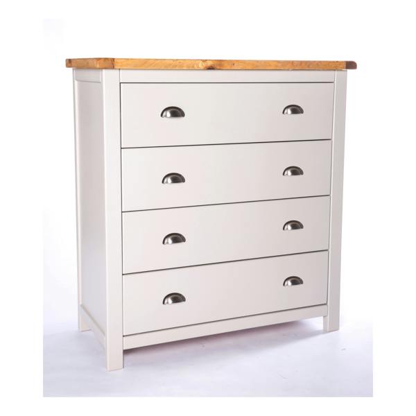 Argenta 4 Drawer Chest of Drawers Chrome Cup Handle