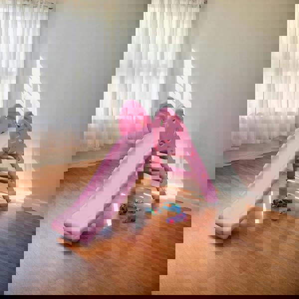 Gr8 Garden Folding Garden Slide Climber Set Baby Toddler Indoor Outdoor Kids Toy Pink