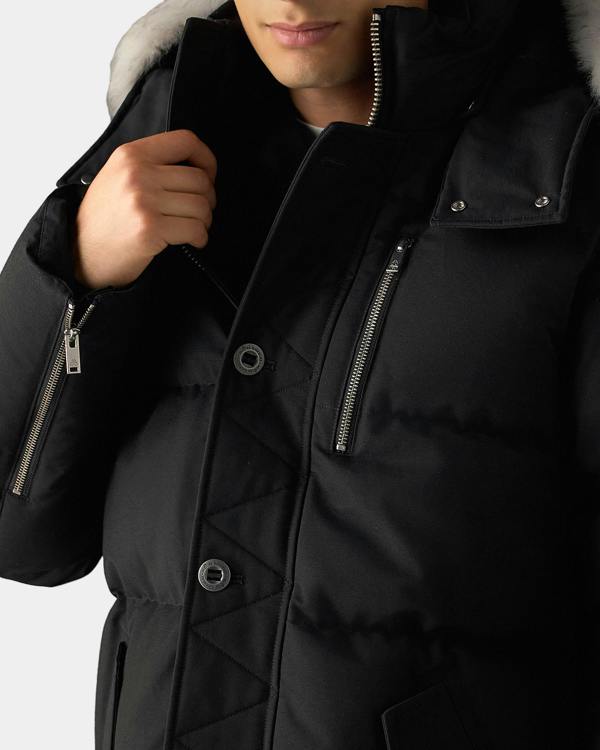 Moose Knuckles Mens Saglek Jacket - Black 292 | CHO | Designer Mens Jackets