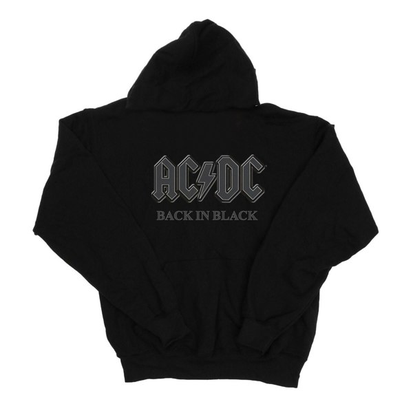 AC/DC Mens Back In Black Hoodie - Black