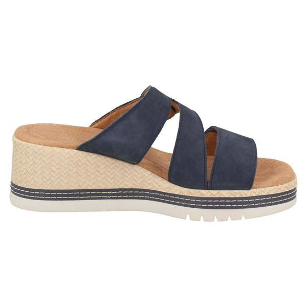 Clarks Ladies Clarks Wedge Heel Mule Sandals - Kidiki Cove
