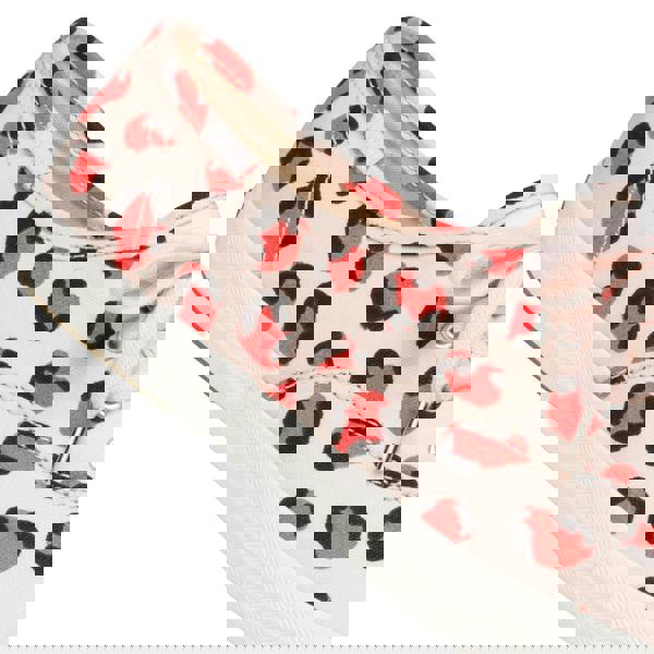 Keds Champion Women Leopard Rubber Outsole Pink/coral Canvas Shoes