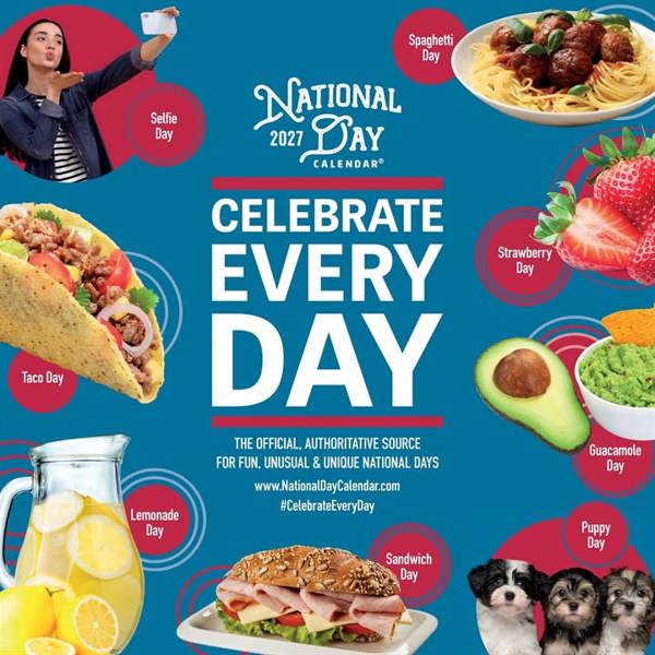 National Day, Celebrate Every Day Calendar 2027, Wall Calendars, Month To View, History & Literature, Gift
