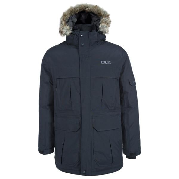 Trespass Mens Highland Waterproof Parka Jacket - Black - 