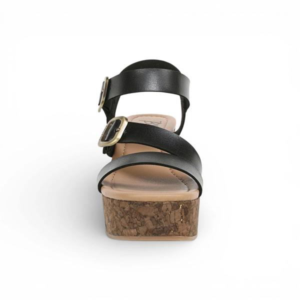 Blowfish Malibu Ali - Women's Black Wedge Strappy Espadrille Heel Sandals