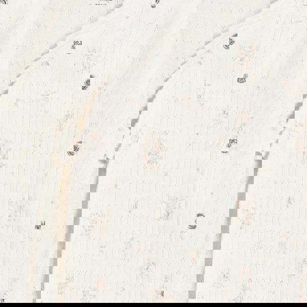 Mini Cuddles Baby Girls Floral Print 2pc Set, Off-White