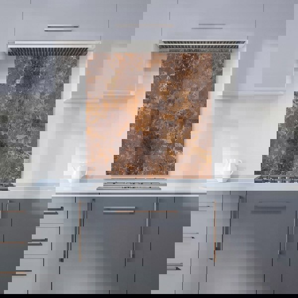 Warren Reed - Designer Brown Quartz Effect Kitchen Splashback