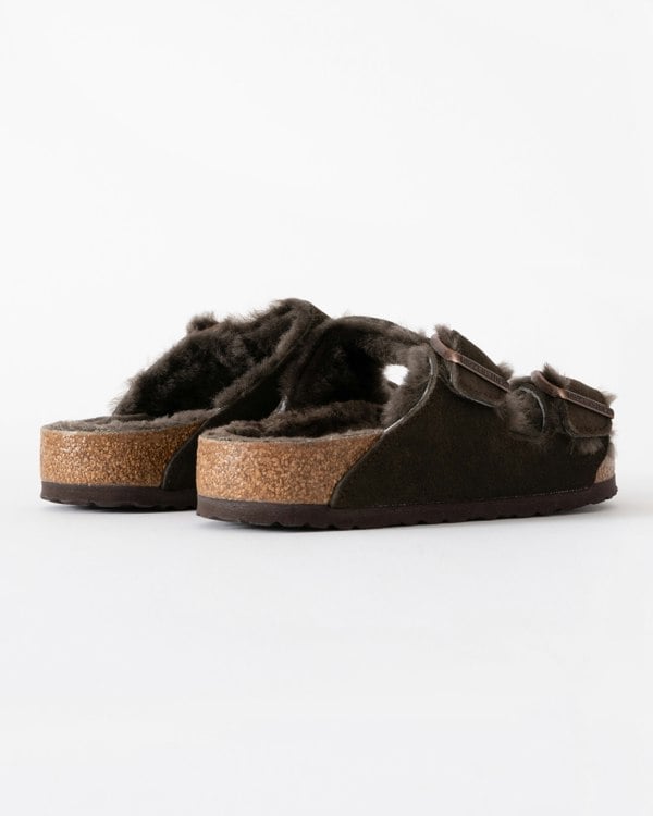 Birkenstock Arizona VL Shearling Womens Sandals - Mocha