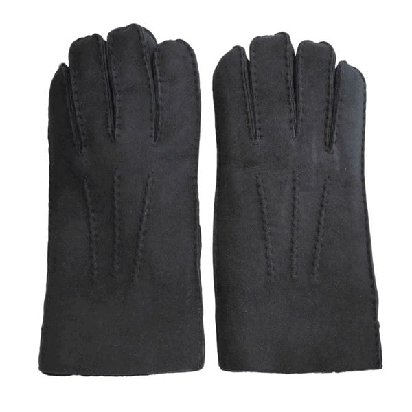 Infinity Leather Men’s Sheepskin Suede Leather Wool Lining Gloves