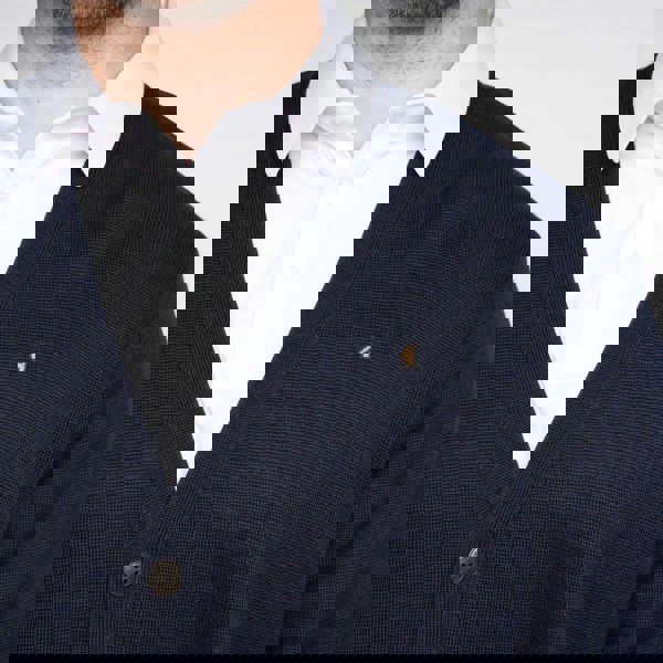 Gabicci G00K02 Mens Button Thru Cardigan Gabicci Classic - NAVY