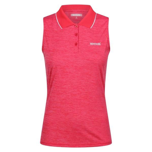 Regatta Womens/Ladies Tima II Sleeveless Polo Shirt - Pink Potion/Flamingo Pink