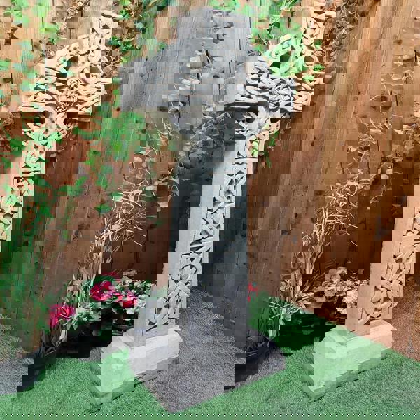 Stone Cast Detailed Giant Celtic Cross