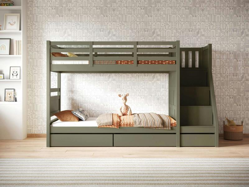 Flair Lunar Staircase Bunk Bed with Storage