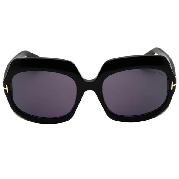 Tom Ford Ft1155 01A Shiny Black  / Smoke Sunglasses Female 60X20X135 One Size