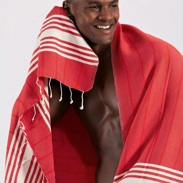 Cotton Hammam Towel, Red