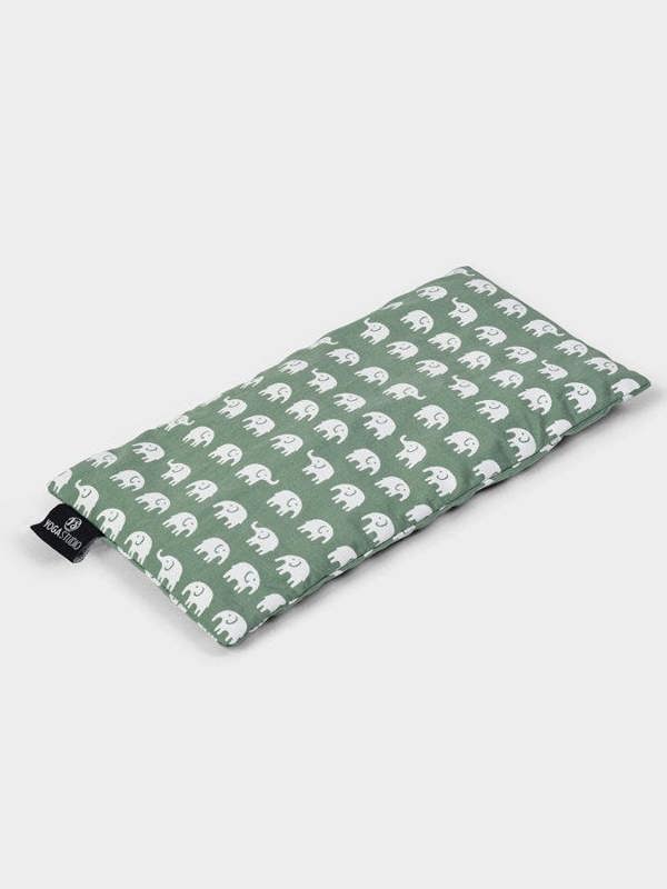 Yoga Studio Lavender & Linseed Elephant Eye Pillows - Sage Green Elephant